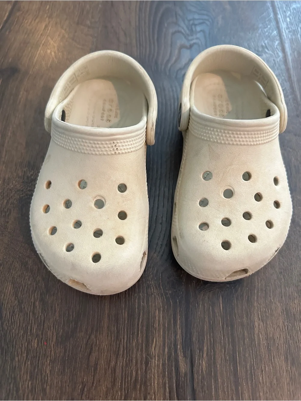 CROCS Kids Beige Cream Classic Clog